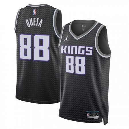 Camiseta Hombre Sacramento Kings Neemias Queta 88 2022-23 Jordan Statement Edition Negro Swingman